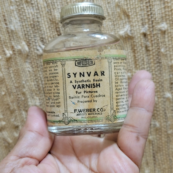 Weber Synvar Varnish Philadelphia Vintage Bottle (almost Full) - Picture 1 of 5